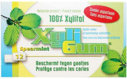 12 stuks XyliGum Spearmint Kauwgom