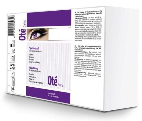 Oté Saline Spoelvloeistof voor Contactlenzen 30 Ampulle
