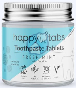 Toothpaste Tablets Fresh Mint with Fluoride Happy Tabs 50 gram kopen