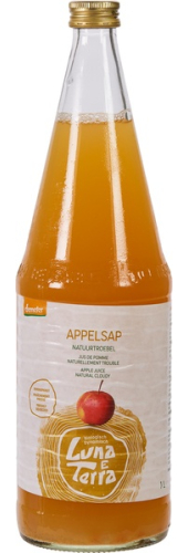 Luna e Terra Appelsap Natuurtroebel Biologisch