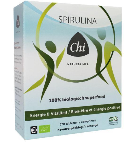570 Tabletten Chi Spirulina Biologisch NZVT Navulling