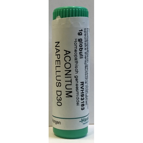 1 gram globuli Homeoden Heel Aconitum Napellus D30