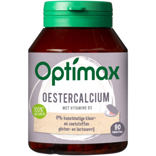 90 Tabletten Optimax Oestercalcium met Vitamine D3