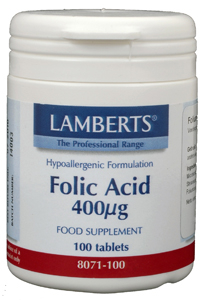 Lamberts Folic Acid (Foliumzuur) 400 mcg