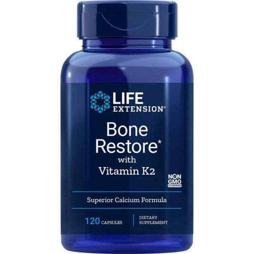 Life Extension Bone Restore with Vitamin K2 120 Kapseln
