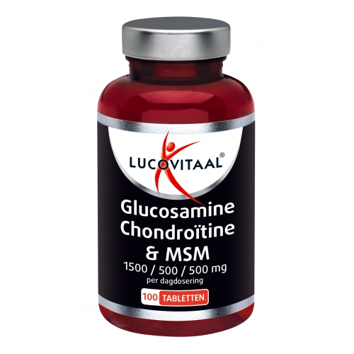 Lucovitaal Glucosamine Chondroitine & MSM 1500-500-500mg 100 Tabletten