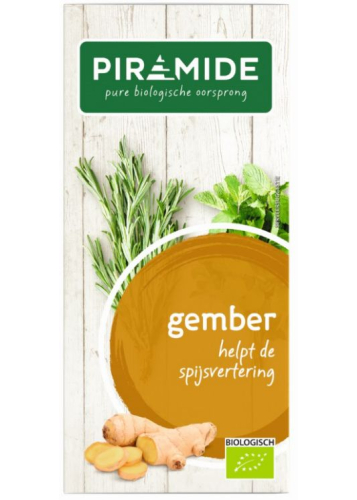 Piramide Gember Biologisch 20 Tüte