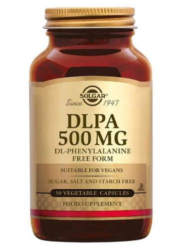 50 capsules Solgar DLPA DL-Phenylalanine 500 mg