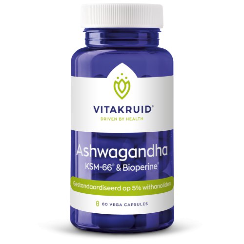 Vitakruid Ashwagandha KSM-66 & Bioperine 60 Kapseln