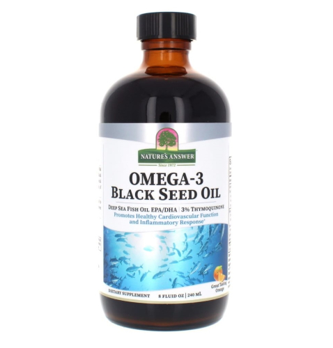 240 Ml Natures Answer Omega-3 Black Seed Oil Omega 3 Zwarte Komijnolie