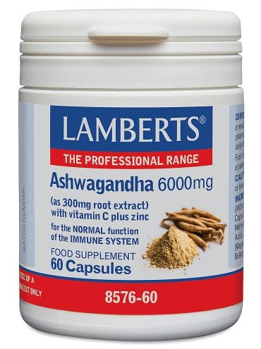 60 capsules Lamberts Ashwagandha 6000 mg