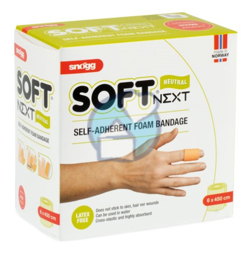 Snogg Soft Next Neutraal Zelfklevend Schuimverband 6 cm x 4,5 m 1 Stück