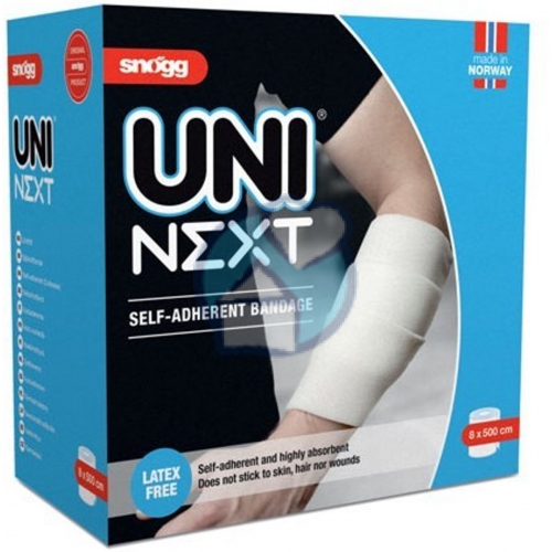 Snogg Uni Next Zelfklevend Schuimverband 8 cm x 5 m 1 Stück