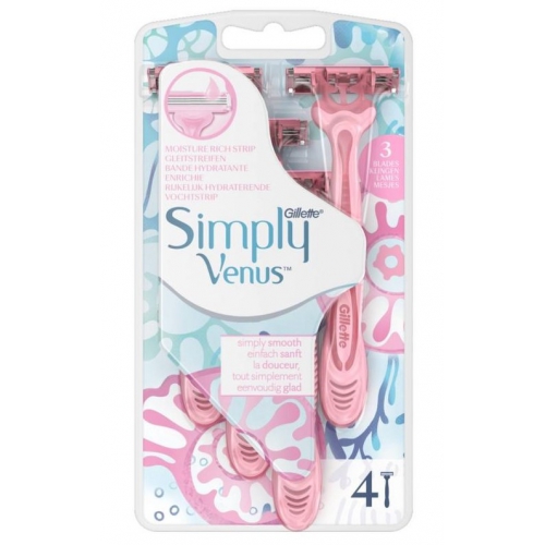 4 stuks Gillette Venus Simply Wegwerpmesjes