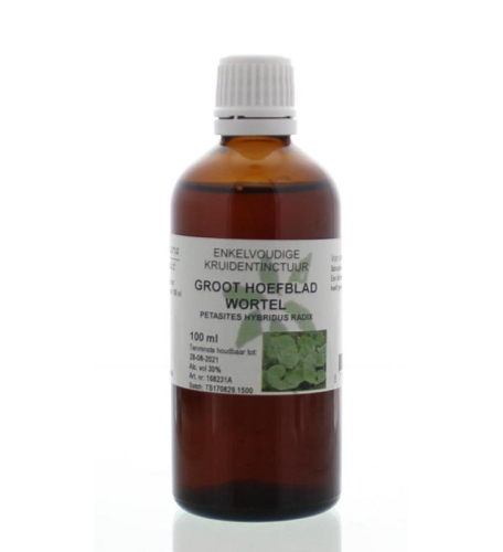 100 ml De Cruydhof / Natura Sanat Petasites Hybridus Radix - Groot Hoefblad Wortel Tinctuur