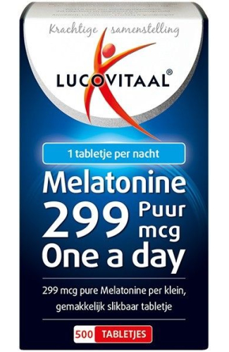 500 tabletten Lucovitaal Melatonine Puur 299 mcg Forte
