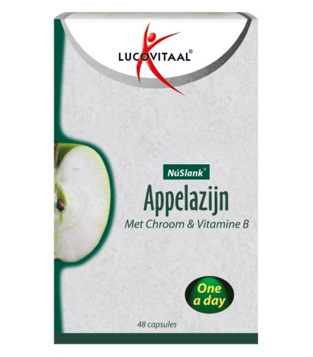 Lucovitaal Appelazijn NuSlank met Chroom & Vitamine B 48 Kapseln