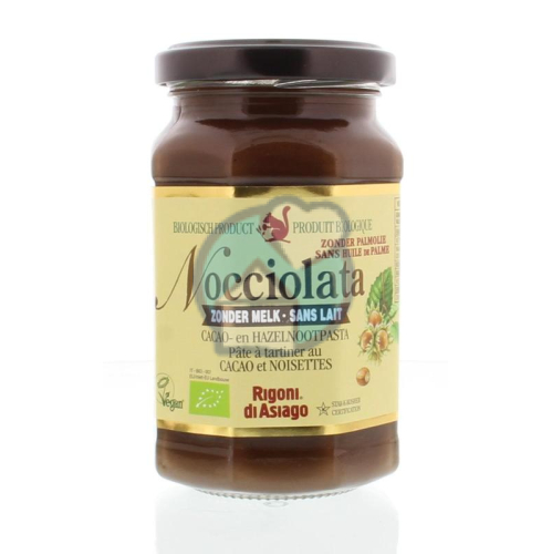 Rigoni di Asiago Nocciolata Cacao en Hazelnootpasta Zonder Melk Biologisch