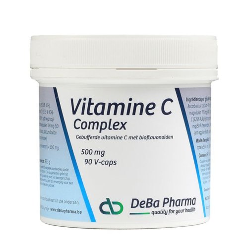 DeBa Pharma Vitamine C Complex 500 mg Gebufferd met Bioflavonoïden 90 Kapseln
