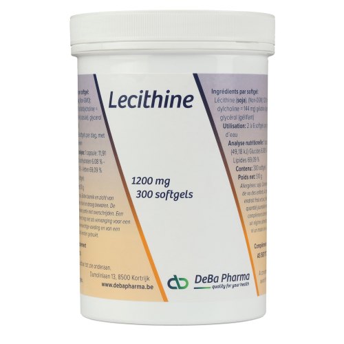 300 Softgels DeBa Pharma Lecithine 1200 mg