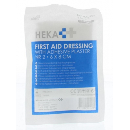 Heka Snelverband Nr.2 met hechtpleister 6 x 8 cm 1 Stücke