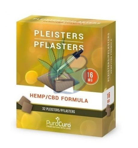 PuroCuro CBD Pleisters 16 mg 32 Stücke