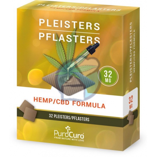 PuroCuro CBD Pleisters 32 mg 32 Stücke