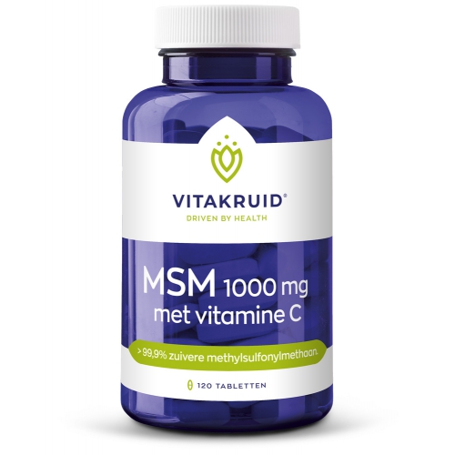 120 Tabletten Vitakruid MSM 1000 mg met Vitamine C