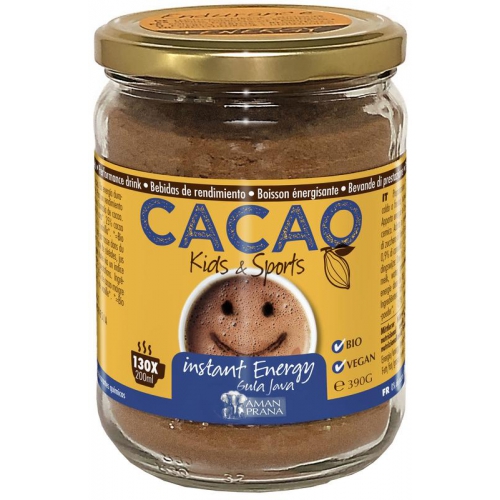 Cacao Kids Sport Instant Energy Gula Java Cacao Kokosbloesemsuiker Biologisch Aman Prana 390 Gramm Gezondheid n Huis Deutsch