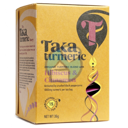 Taka Turmeric Hibiscus & Cinnamon Kurkuma Thee Biologisch 15 Tüte