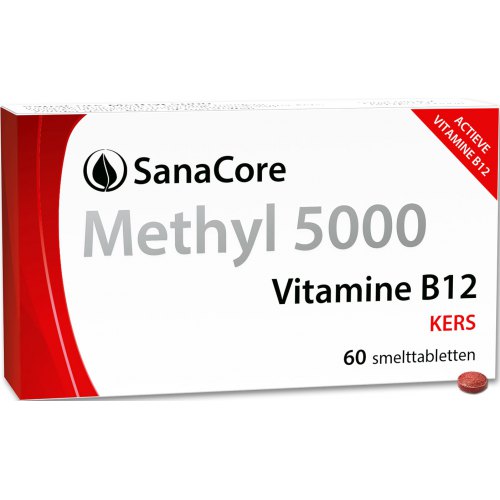 60 smelttabletjes SanaCore Methyl 5000 Vitamine B12