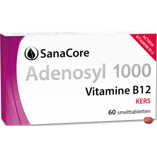 60 smelttabletjes SanaCore Adenosyl 1000 Vitamine B12