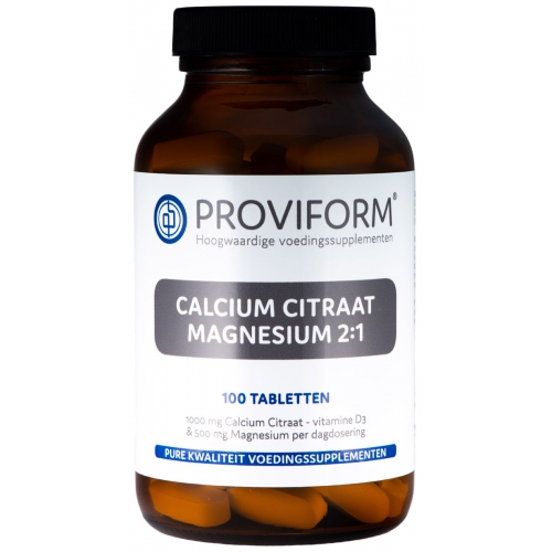 Proviform Calcium Citraat Magnesium 2:1 100 tabletten