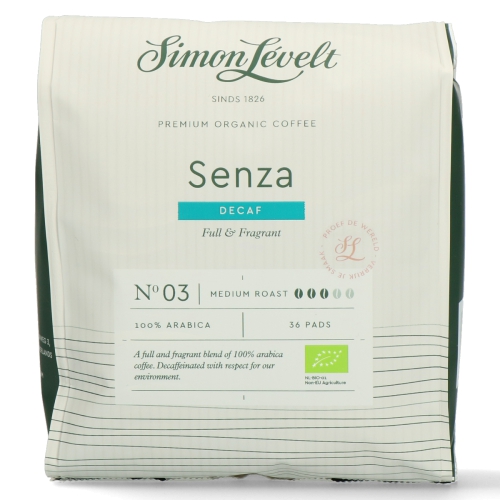 Simon Levelt Senza Decaf Koffiepads Biologisch