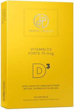 90 softgels Perfect Health Vitamin D3 Forte 75 mcg