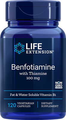 Life Extension Benfotiamine with Thiamine 100 mg 120 Kapseln