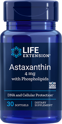 30 Softgels Life Extension Astaxanthin 4 mg