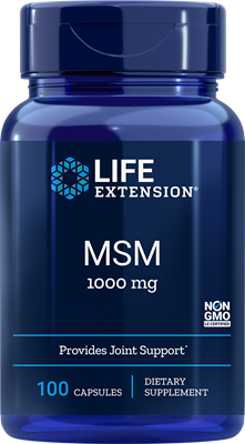 100 capsules Life Extension MSM 1000 mg