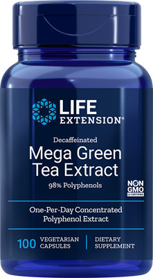 Decaffeinated Mega Green Tea Extract Life Extension 100 capsules kopen