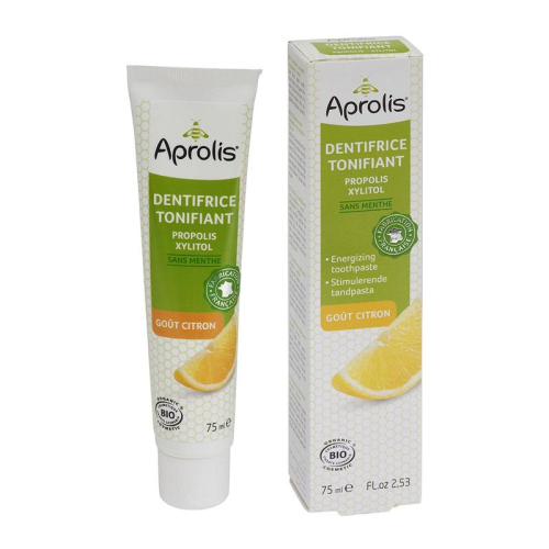 75 ml Aprolis Stimulerende Tandpasta Propolis Xylitol Citroensmaak