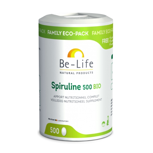 Be-Life Spiruline 500 Biologisch
