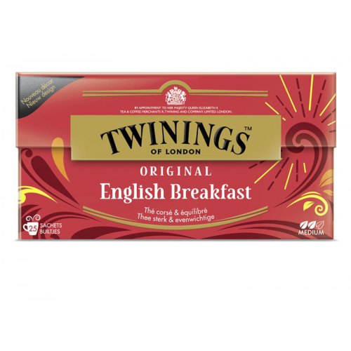Twinings English Breakfast Traditionele Mix van Zwarte Thee 25 Stücke