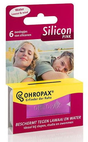 Ohropax Silicon Water Lawaai & Wind 6 Stücke