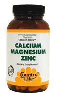 Country Life Calcium Magnesium Zinc Target 180 tabletten