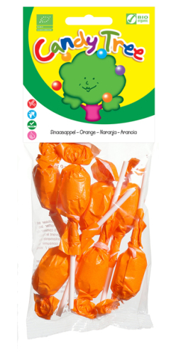 Candy Tree Maislollie Sinaasappel Biologisch 7 Stücke