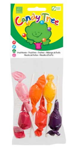 Candy Tree Maislollie Vruchtenmix Biologisch 6 Stücke