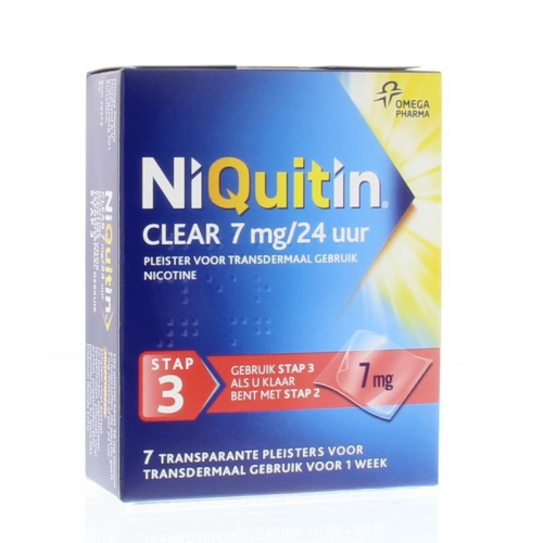 Niquitin Pleisters Stap 3 7 mg 7 Stücke