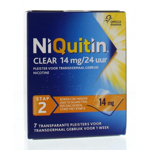 Niquitin Pleisters Stap 2 14 mg 7 Stücke