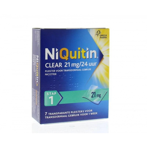 7 stuks Niquitin Pleisters Stap 1 21 mg