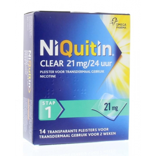 Niquitin Pleisters Stap 1 21 mg 14 Stücke
